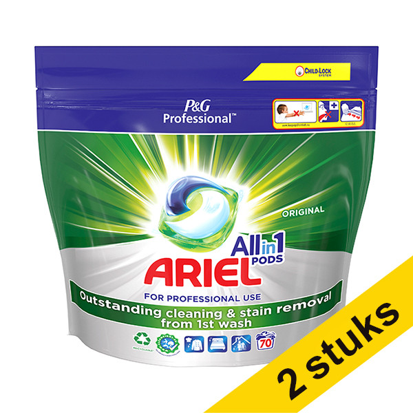 Ariel Aanbieding: Ariel All-in-one Professional Regular pods wasmiddel (140 wasbeurten)  SAR05213 - 1