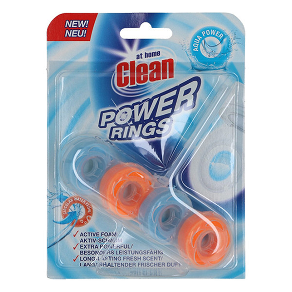 At Home Clean toiletblok Power Rings Aqua Power (40 gram)  SAT00054 - 1