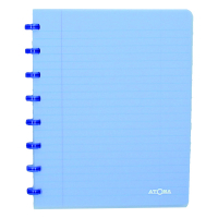 Atoma Trendy gelijnd schrift A5 transparant blauw 72 vellen 4135602 405220