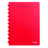 Atoma Trendy geruit schrift A4 transparant rood 72 vellen (5 mm)