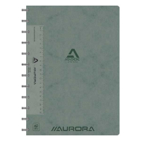 Aurora Adoc geruit schrift met lat A4 grijs 72 vellen (5 mm) 6845.742GRIS 330089