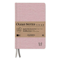 Aurora Ocean notitieboek 145 x 220 mm gelijnd 96 vellen krabberood 2396RTR 330068