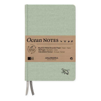 Aurora Ocean notitieboek 145 x 220 mm gelijnd 96 vellen schildpadgroen 2396RTG 330069