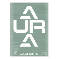 Aurora cursusblok A4 gelijnd 70 g/m² groen (100 vellen) D102CDT/G 330106