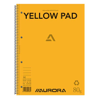 Aurora cursusblok A4 gelijnd 80 g/m² 80 vellen geel papier 14.8005 330045