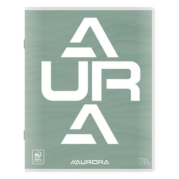 Aurora geruit schrift 165 x 210 mm groen 36 vel (5 mm) 136LQ5/G 330096 - 1