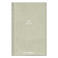 Aurora notitieboek 145 x 220 mm gelijnd 96 vellen grijs 2396ST 330064