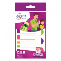 Avery Family APFLUO24 gelamineerde etiketten fluor assortiment (24 stuks) APFLUO24 212801