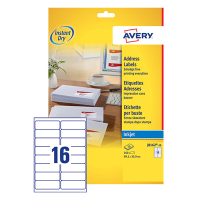 Avery J8162-10 adresetiketten 99,1 x 33,9 mm (160 etiketten) J8162-10 212630