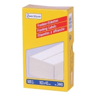 Avery Zweckform 3440 frankeeretiketten 163 x 43 mm wit (500 etiketten) 3440 212228