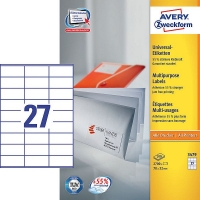 Avery Zweckform 3479 universele etiketten 70 x 32 mm (2700 etiketten) 3479 212038