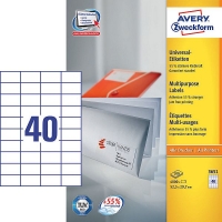 Avery Zweckform 3651 universele etiketten 52,5 x 29,7 mm (4000 etiketten) 3651 212028