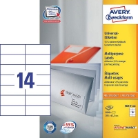 Avery Zweckform 3653-200 universele etiketten 105 x 42,3 mm (2800 etiketten) 3653-200 212486