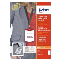 Avery Zweckform 4834 badgehouder lanyard set 105 x 148 mm (10 stuks) 4834 212776