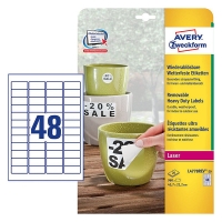 Avery Zweckform L4778REV-20 weerbestendige etiketten 45,7 x 21,2 mm afneembaar (960 etiketten) L4778REV-20 212657