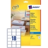 Avery adresetiketten J8161-25 | 450 stuks | 63,5 x 46,6 mm