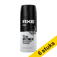 Aanbieding: 6x Axe Black Dry deodorant (150 ml)