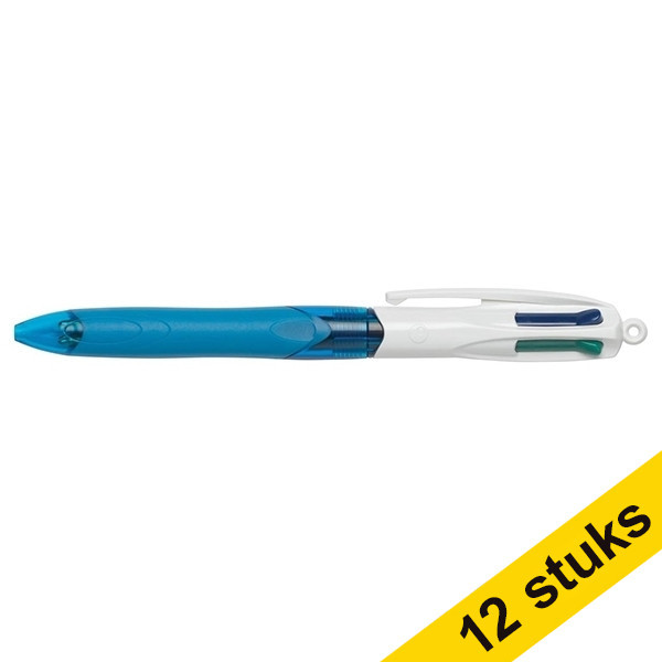 BIC Aanbieding: 12x BIC balpen 4 Colours Grip  240021 - 1