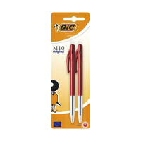 BIC M10 Clic balpen medium rood (2 stuks) 802065 224658