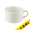 Banquet koffiekopje stapelbaar Off white 180 ml (6 stuks)