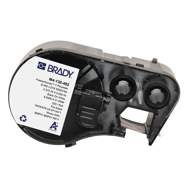 Brady M4-130-492 FreezerBondz polyester labels zwart op wit 20,99 mm x 9,53 mm (origineel) M4-130-492 148290 - 1