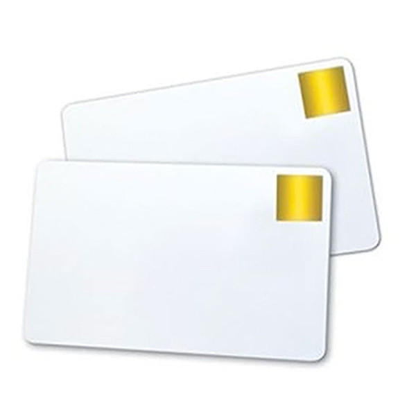Brady Magicard CR80 pvc kaarten wit met gouden HoloPatch-zegel (500 stuks) 322002 145003 - 1