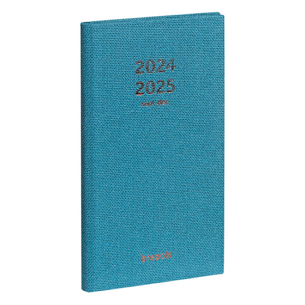 Brepols Interplan Raw 16 maanden agenda 2024-2025 blauw (1 week 2 pagina's) 6-talig 2.730.5415.99.6.0BL 261390 - 1