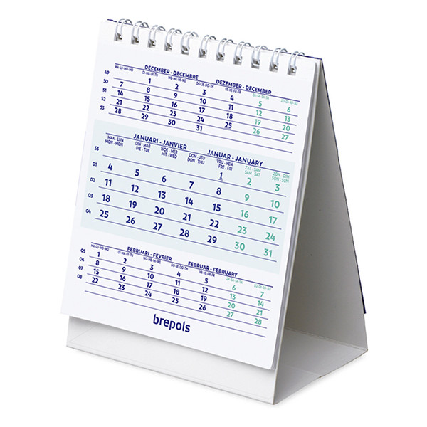 Brepols bureaukalender 2025 10,5 x 13 cm (4-talig) 1.852.9900.00.4.0 261422 - 1