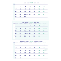 Brepols driemaandskalender 2025 30 x 60 cm (4-talig) 1.854.9900.00.8.0 261426