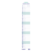 Brepols lintkalender 2025 11 x 56,5 cm (2-talig) 1.855.9900.00.0.0 261429