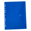 Bronyl documentenvelop A4 transparant blauw met perforatierand 99302 402837 - 1