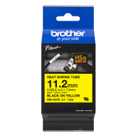 Brother HSe-631E krimpkous tape zwart op geel 12 mm (origineel) HSE631E 350640