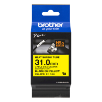 Brother HSe-661E krimpkous tape zwart op geel 31 mm (origineel) HSE661E 350644