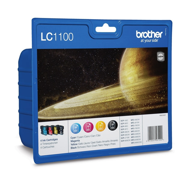 Brother LC-1100VALBP multipack zwart + 3 kleuren (origineel) LC1100VALBP 029081 - 1