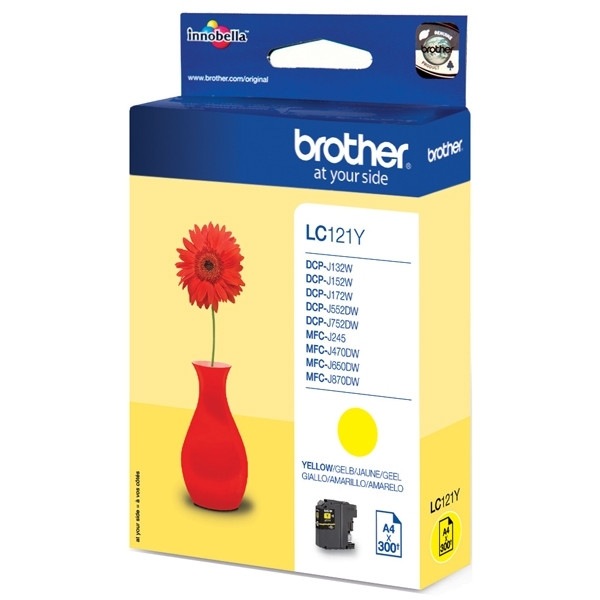 Brother LC-121Y inktcartridge geel (origineel) LC-121Y 029120 - 1