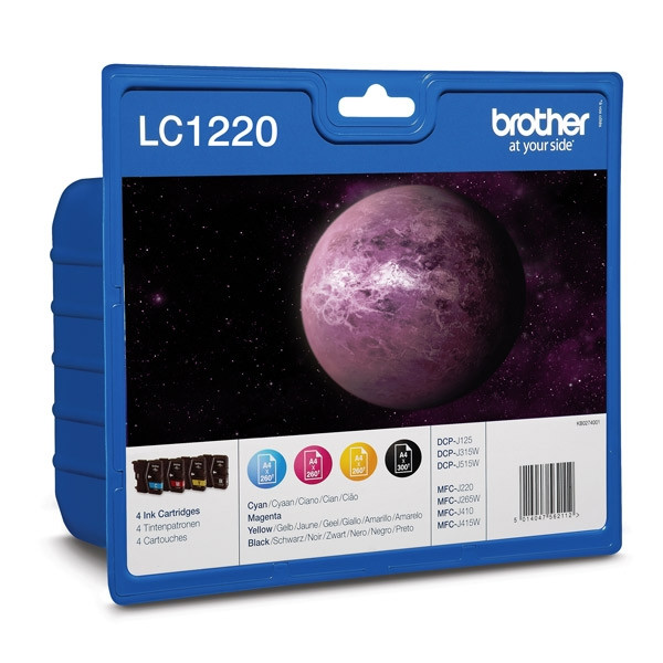 Brother LC-1220VALBP multipack 4 inktcartridges (origineel) LC1220VALBP LC1220VALBPDR 029082 - 1