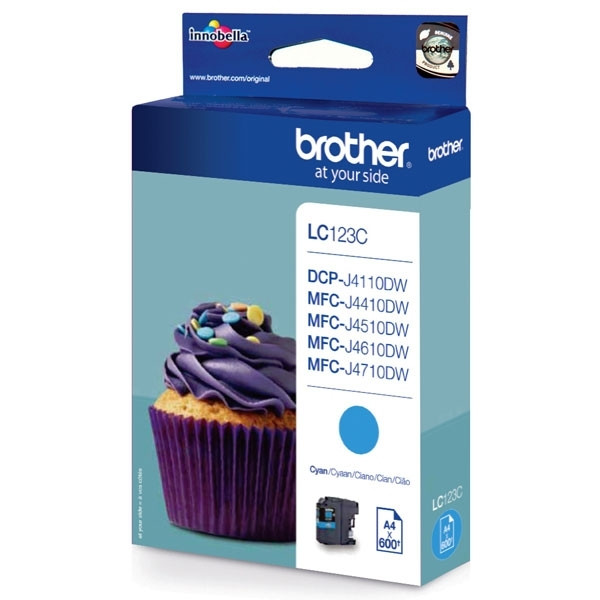 Brother LC-123C inktcartridge cyaan (origineel) LC-123C 900749 - 1