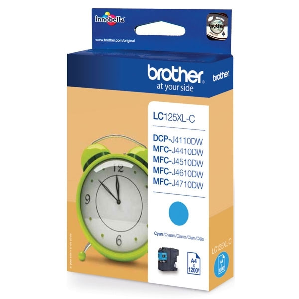 Brother LC-125XLC inktcartridge cyaan hoge capaciteit (origineel) LC-125XLC 900728 - 1