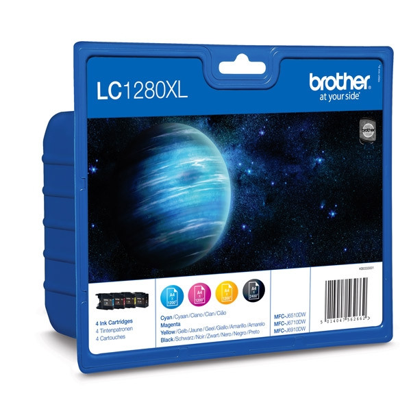 Brother LC-1280XLVALBP multipack zwart + 3 kleuren (origineel) LC-1280XLVALBP 029085 - 1