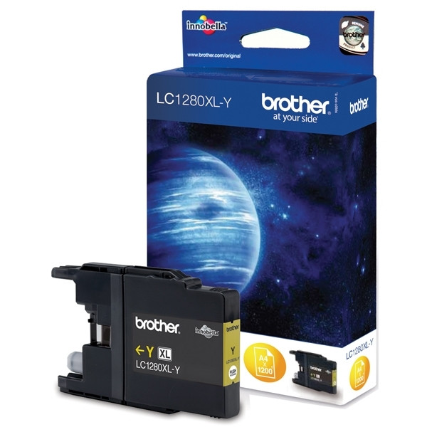 Brother LC-1280XLY inktcartridge geel hoge capaciteit (origineel) LC1280XLY 900668 - 1