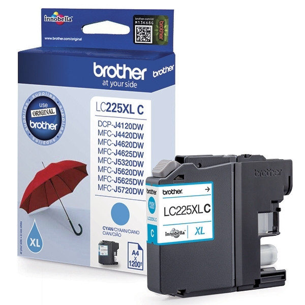 Brother LC-225XLC inktcartridge cyaan hoge capaciteit (origineel) LC-225XLC 900787 - 1