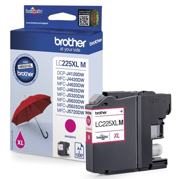 Brother LC-225XLM inktcartridge magenta hoge capaciteit (origineel) LC-225XLM 900788 - 1