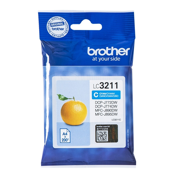 Brother LC-3211C inktcartridge cyaan (origineel) LC3211C 902613 - 1