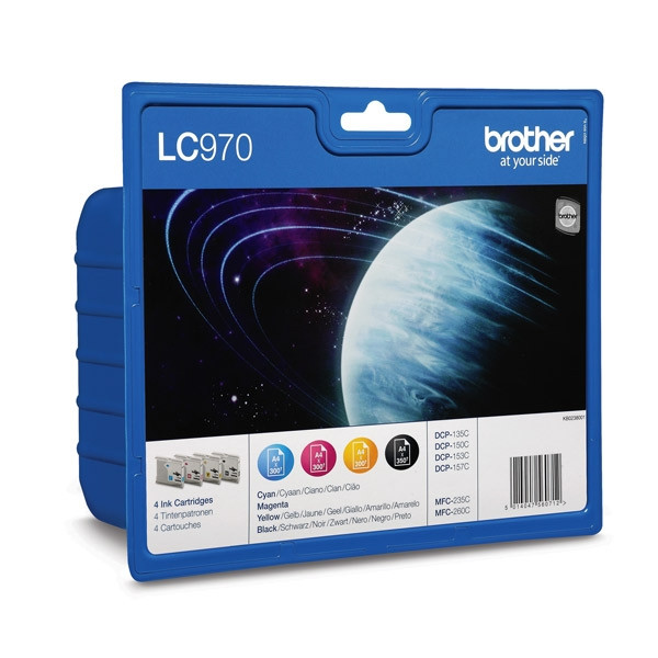 Brother LC-970VALBP multipack 4 inktcartridges (origineel) LC-970VALBP LC970VALBPDR 028840 - 1