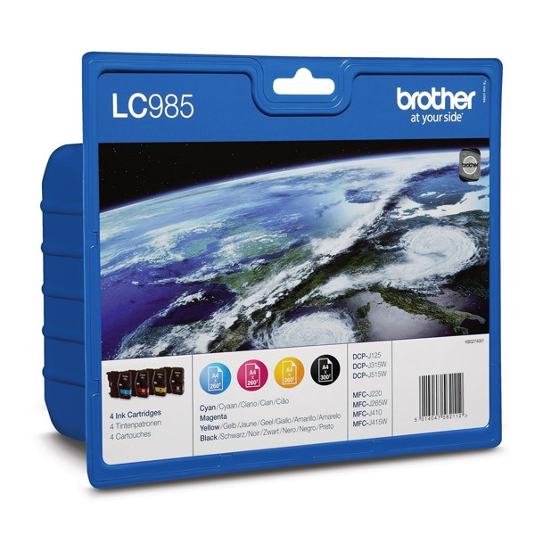 Brother LC-985VALBP multipack 4 inktcartridges (origineel) LC985VALBP 029079 - 1