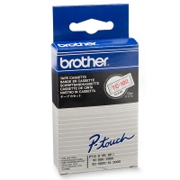 Brother TC-102 'extreme' tape rood op transparant 12 mm (origineel) TC-102 088826