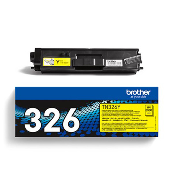 Brother TN-326Y toner geel hoge capaciteit (origineel) TN326Y 901384 - 1