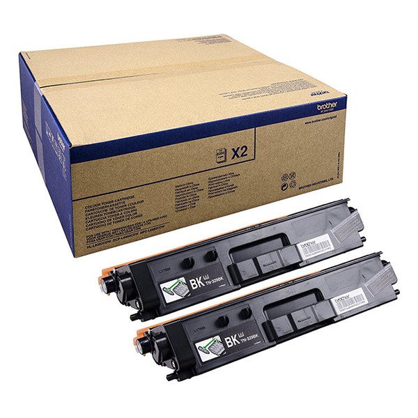 Brother TN-329BK toner zwart dubbelpak (origineel) TN329BKTWIN 051248 - 1