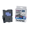 Brother TX-551 'extreme' tape zwart op blauw, glanzend 24 mm (origineel)