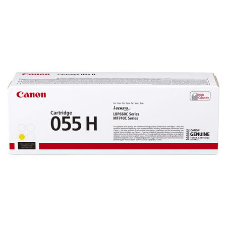 Canon 055H Y toner geel hoge capaciteit (origineel) 3017C002 903212 - 1